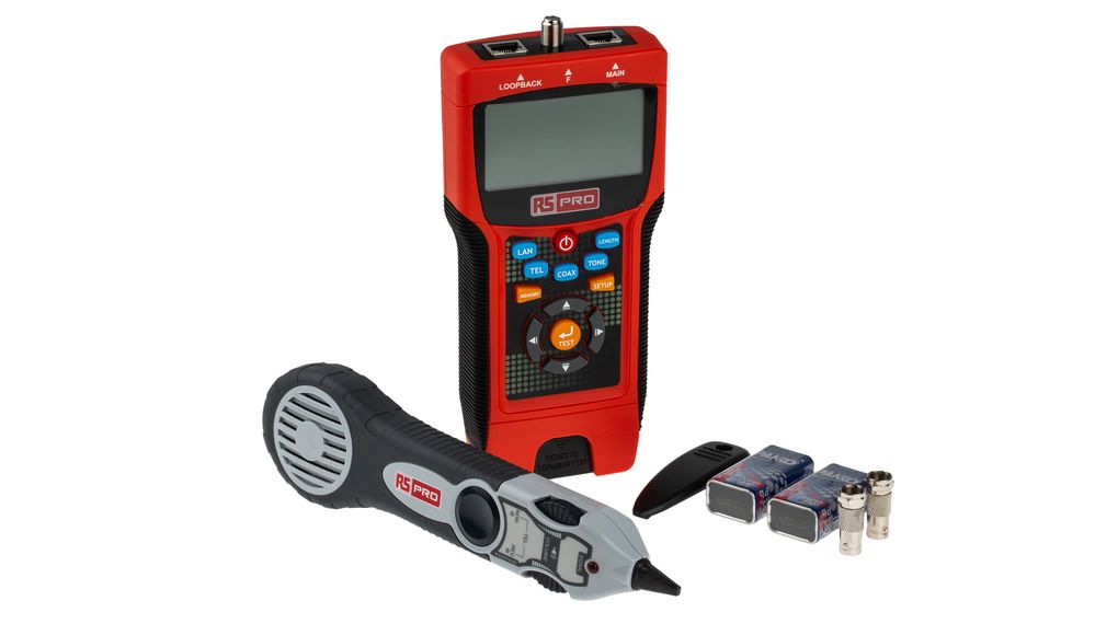 Tester kabli sieciowych z sondą do śledzenia kabli RJ45 / RJ11 / F